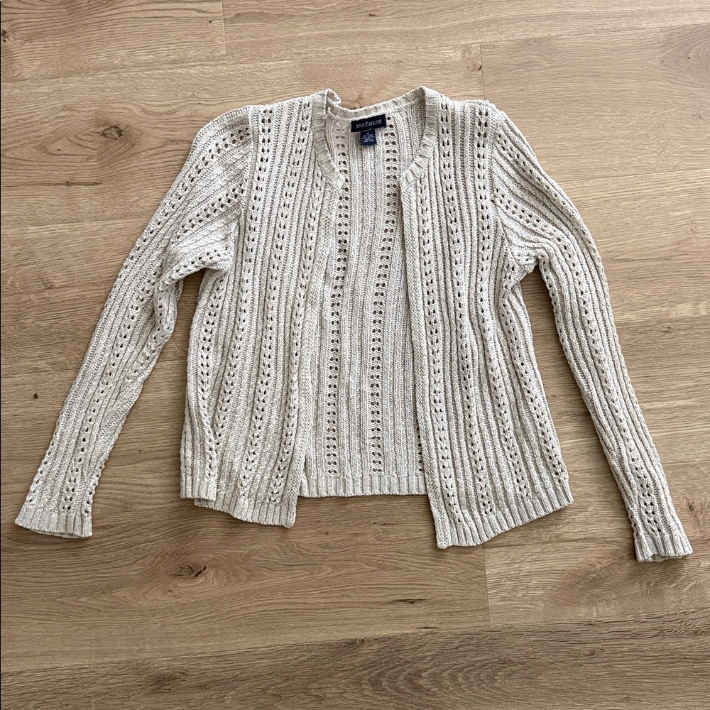 Ann Taylor Beige Knit Sweater